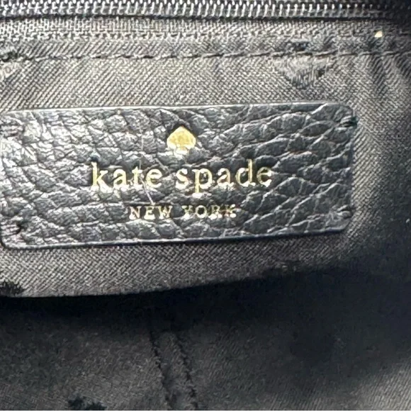 Kate Spade Kat Black Pebbled Leather Hobo Shoulder Bag - Picture 9 of 12